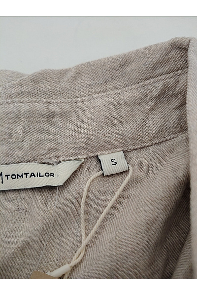 TOM TAILOR Béžová dámská košile s dlouhým rukávem oversized ležérní Vel. S | TOM TAILOR | obrázek 6