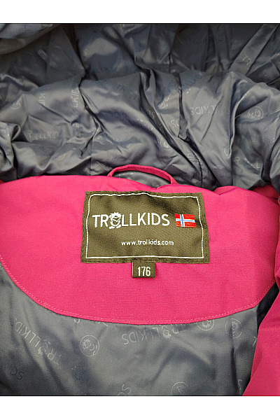TROLLKIDS Dívčí dlouhá prošívaná zimní bunda fialová Vel. EU 176 | TROLLKIDS | obrázek 6