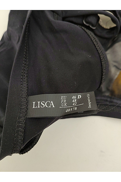 LISCA Černobílá asymetrická sportovní plavková podprsenka Velikost EU 46 D | LISCA | obrázek 6