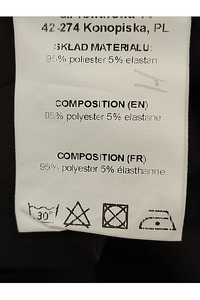 Makover Černé elegantní cigaretové kalhoty s pružným pasem | makover | obrázek 6
