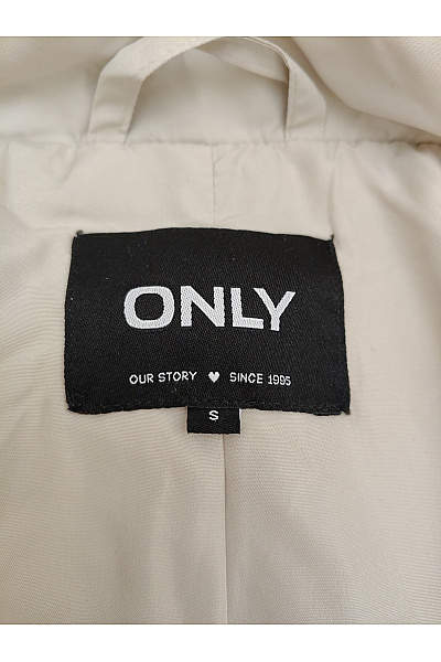 ONLY Dámská béžová prošívaná puffer bunda s kapucí Vel. S | ONLY | obrázek 8