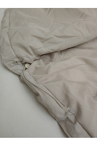 ONLY Dámská béžová prošívaná puffer bunda s kapucí Vel. S | ONLY | obrázek 10