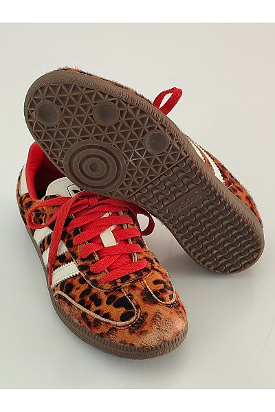 ADIDAS Dámské tenisky Samba OG Preloved Red Leopard Hnědé Červené Černé Vel. FR 37,5 | ADIDAS | obrázek 3
