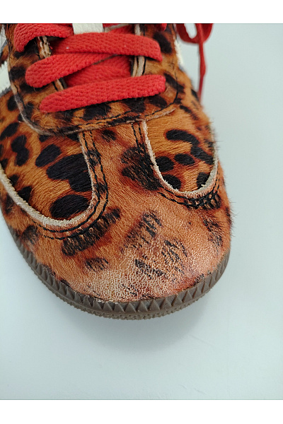 ADIDAS Dámské tenisky Samba OG Preloved Red Leopard Hnědé Červené Černé Vel. FR 37,5 | ADIDAS | obrázek 9