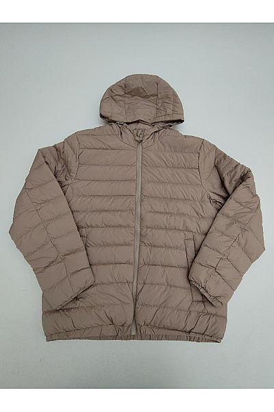 Dámská prošívaná přechodná bunda s kapucí khaki Velikost M | Unimoda | obrázek 2