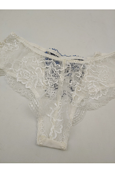 Kamea lingerie Dámské bílé krajkové kalhotky s květinovým vzorem | kamea lingerie | obrázek 6