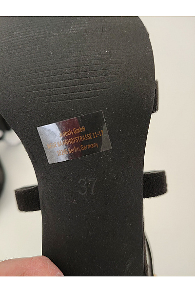 Černé elegantní společenské sandály na podpatku s páskem Velikost EU 37 | Unimoda | obrázek 9