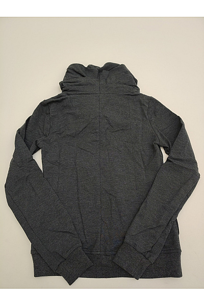 Be wear Dámská bavlněná mikina na zip s vysokým límcem šedá Vel. S | Be wear | obrázek 7