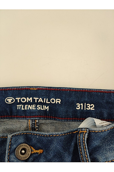TOM TAILOR Dámské modré bavlněné džíny rovné klasické Vel. 31/32 | TOM TAILOR | obrázek 5