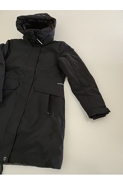 Khujo Dámská černá zimní dlouhá parka s kapucí Vel. LARGE | Khujo | obrázek 2