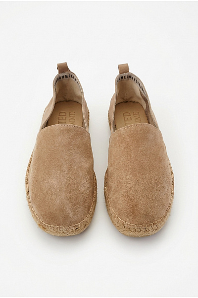 SELECTED Pánské Béžové Semišové Espadrilky Slip-on Letní Vycházkové Velikost EU 44