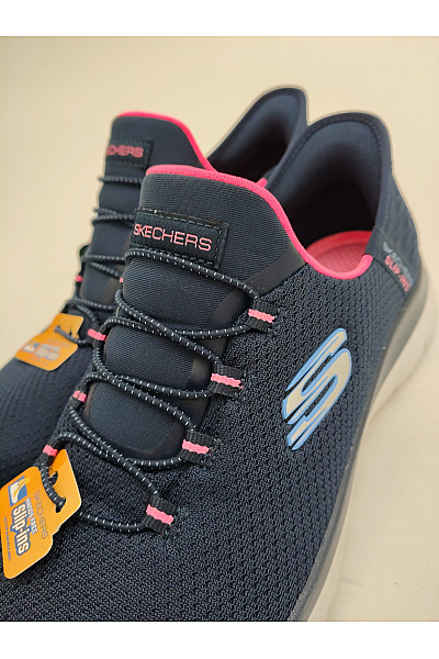 SKECHERS Dámské tenisky Hands Free Slip-ins: Summits - Diamond Dream Modré Růžové Velikost EU 38.5 | SKECHERS | obrázek 7