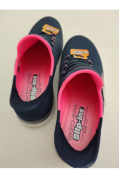 SKECHERS Dámské tenisky Hands Free Slip-ins: Summits - Diamond Dream Modré Růžové Velikost EU 38.5 | SKECHERS | obrázek 8