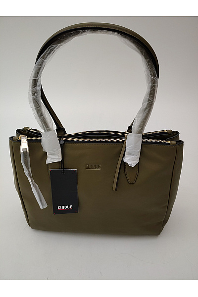 CINQUE Kožená kabelka khaki smart casual | CINQUE | obrázek 2