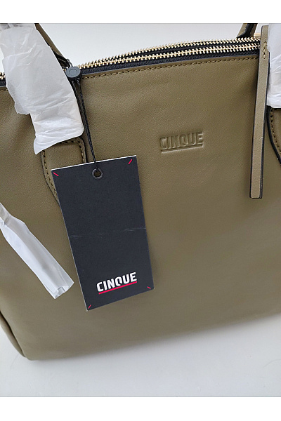 CINQUE Kožená kabelka khaki smart casual | CINQUE | obrázek 3
