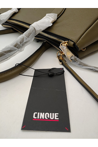 CINQUE Kožená kabelka khaki smart casual | CINQUE | obrázek 7