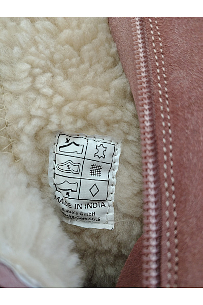 Dětské růžové semišové válenky se zipem Velikost EU 25 | Unimoda | obrázek 10