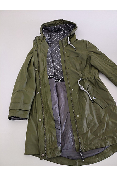 Peak Time Dámská khaki parka s kapucí do deště Velikost M | Peak Time | obrázek 5