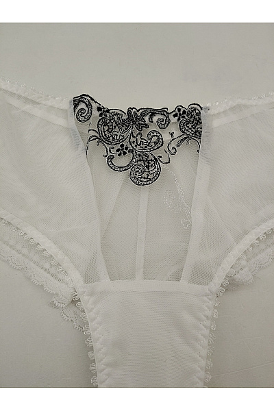Kamea lingerie Dámské luxusní bílé krajkové kalhotky Vel. EU XL | kamea lingerie | obrázek 3