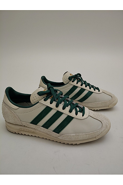 ADIDAS tenisky Dámské béžové se zelenými pruhy jarní volnočasové šněrovací Velikost FR 40 | ADIDAS | obrázek 2
