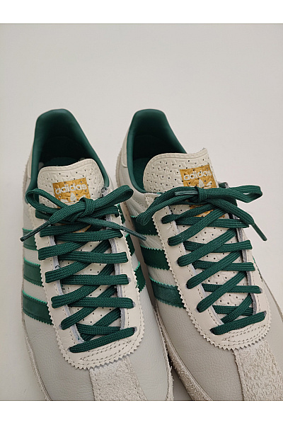 ADIDAS tenisky Dámské béžové se zelenými pruhy jarní volnočasové šněrovací Velikost FR 40 | ADIDAS | obrázek 6