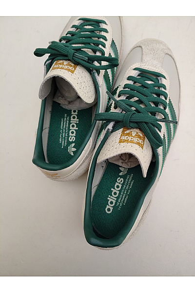 ADIDAS tenisky Dámské béžové se zelenými pruhy jarní volnočasové šněrovací Velikost FR 40 | ADIDAS | obrázek 7