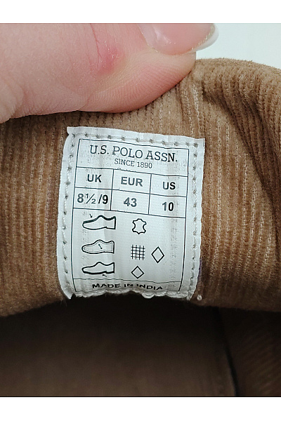 U.S.POLO ASSN. Pánské hnědé semišové kotníkové šněrovací vycházkové boty Velikost US 10 | U.S.POLO ASSN. | obrázek 7
