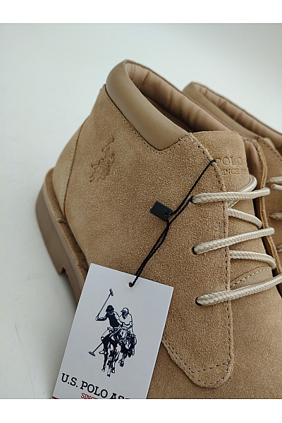 U.S.POLO ASSN. Pánské hnědé semišové kotníkové šněrovací vycházkové boty Velikost US 10 | U.S.POLO ASSN. | obrázek 9