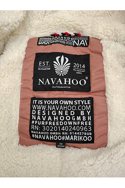NAVAHOO Dámská zimní parka s kapucí a kožíškem hnědá Velikost M | NAVAHOO | obrázek 9