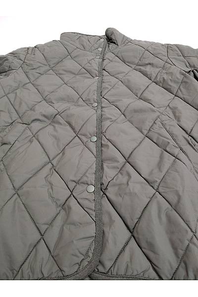 LINDEX Dámská khaki prošívaná přechodová bunda oversize Vel. EU S | LINDEX | obrázek 3