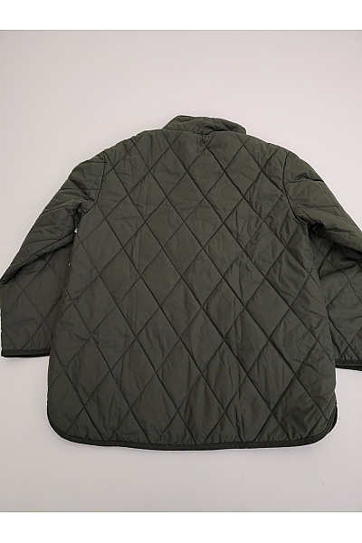 LINDEX Dámská khaki prošívaná přechodová bunda oversize Vel. EU S | LINDEX | obrázek 5