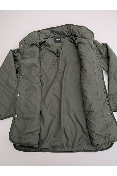 LINDEX Dámská khaki prošívaná přechodová bunda oversize Vel. EU S | LINDEX | obrázek 6