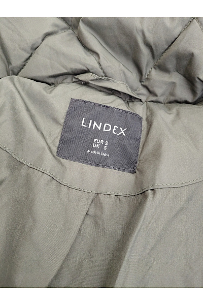 LINDEX Dámská khaki prošívaná přechodová bunda oversize Vel. EU S | LINDEX | obrázek 7
