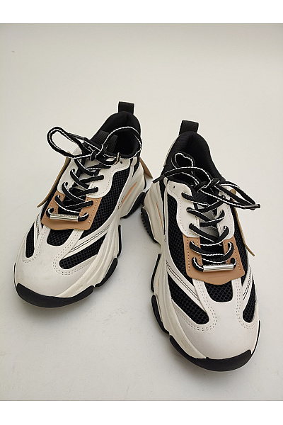 Steve Madden Dámské tenisky Possession Černé Béžové Hnědé Velikost US 6.5 | Steve Madden | obrázek 3