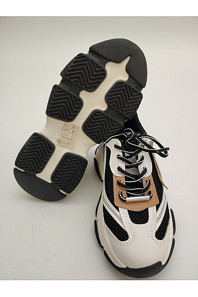 Steve Madden Dámské tenisky Possession Černé Béžové Hnědé Velikost US 6.5 | Steve Madden | obrázek 5