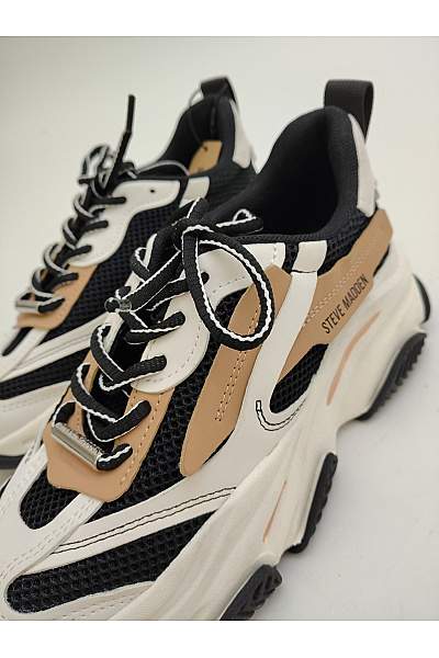 Steve Madden Dámské tenisky Possession Černé Béžové Hnědé Velikost US 6.5 | Steve Madden | obrázek 7