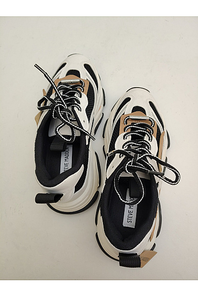 Steve Madden Dámské tenisky Possession Černé Béžové Hnědé Velikost US 6.5 | Steve Madden | obrázek 8
