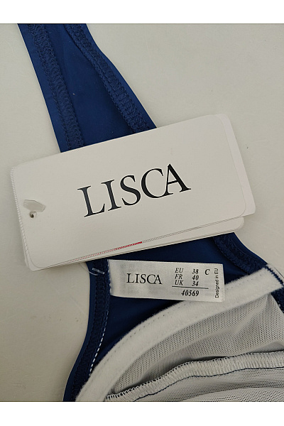 LISCA Modrá pruhovaná plavková podprsenka s kosticemi Velikost EU 38C | LISCA | obrázek 6
