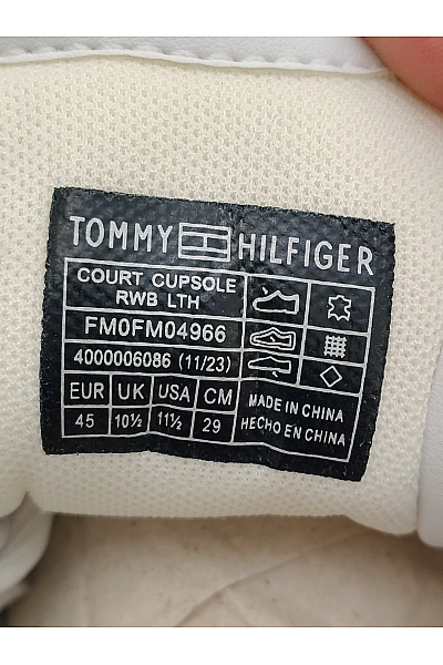 TOMMY HILFIGER Pánské tenisky Liston Bílé Vel. EU 45 | TOMMY HILFIGER | obrázek 8