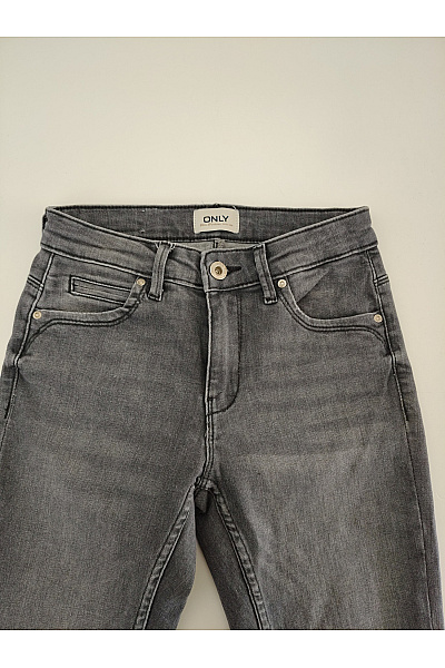 ONLY Dámské šedé bavlněné skinny džíny s vysokým pasem a zipy Vel. 27/32 | ONLY | obrázek 5