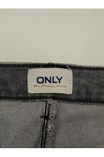 ONLY Dámské šedé bavlněné skinny džíny s vysokým pasem a zipy Vel. 27/32 | ONLY | obrázek 7