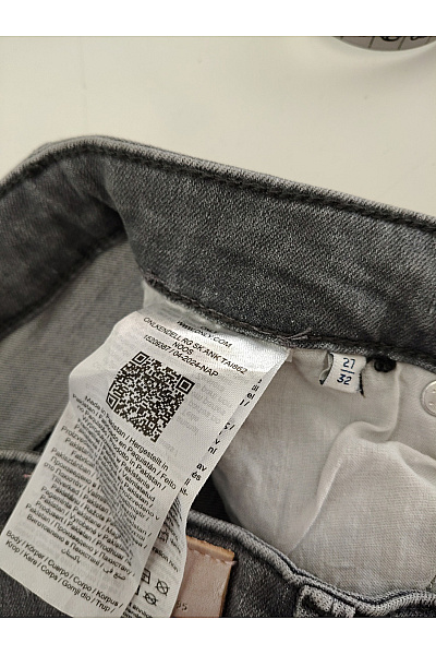 ONLY Dámské šedé bavlněné skinny džíny s vysokým pasem a zipy Vel. 27/32 | ONLY | obrázek 8