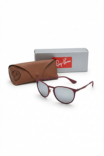 Ray Ban Červené Sluneční Brýle S Kulatými Obroučkami