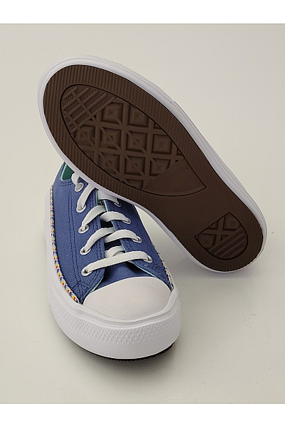 CONVERSE Dětské tenisky Chuck Taylor All Star Move Platform Low Top Modré Bílé Barevné Vel. 35 | CONVERSE | obrázek 4