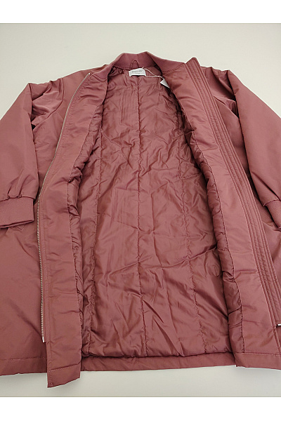 Dámská přechodná bomber bunda se zipem Velikost DE 48 | Unimoda | obrázek 6