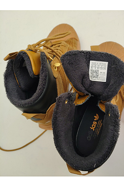 ADIDAS tenisky Dětské kotníkové zimní s kožíškem Hnědé Vel. FR 35 | ADIDAS | obrázek 7