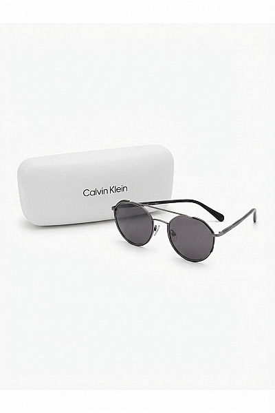 Calvin Klein Černé Sluneční Brýle Pilotky