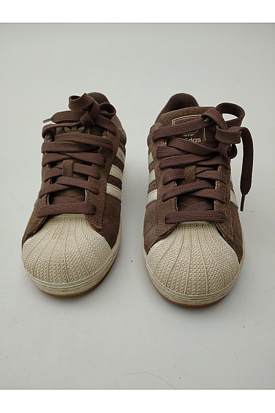 ADIDAS tenisky Hnědé semišové se šněrováním a kulatou špičkou Velikost 37 1/3 | ADIDAS | obrázek 4