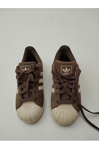 ADIDAS tenisky Hnědé semišové se šněrováním a kulatou špičkou Velikost 37 1/3 | ADIDAS | obrázek 5