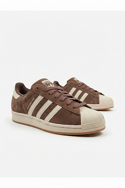 ADIDAS Tenisky Hnědé Semišové Se šněrováním A Kulatou špičkou Velikost 37 1/3
